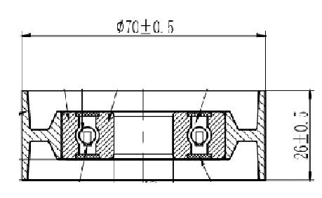 Ролик приводного ремня для автомобилей ГАЗон Next/ПАЗ/ЛиАЗ 4292 (двигатель ЯМЗ 534/536) (только ролик натяжителя)
