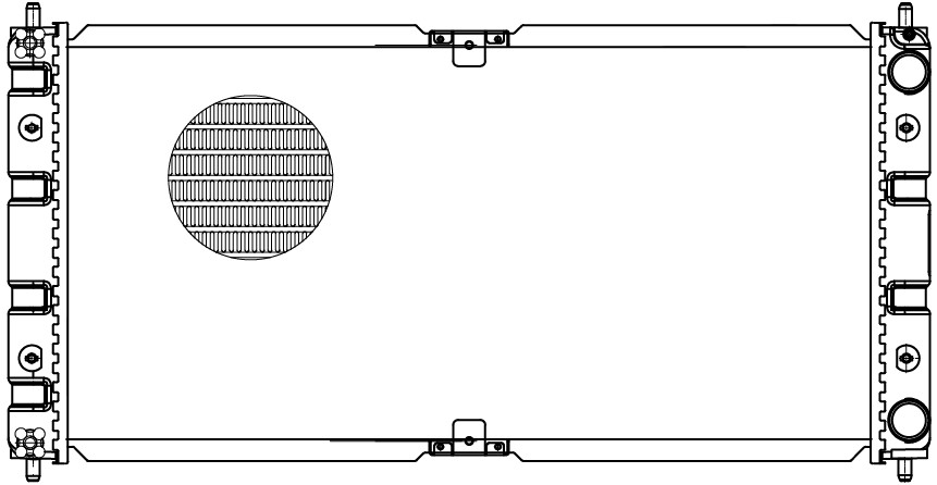 Радиатор охлаждения для а/м Лада 2123 Chevrolet Niva (02-) (паяный) (Heavy Duty) (повыш. теплоотдача)