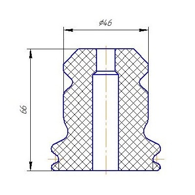 Ремкомплект амортизатора (кожух + отбойник) полиуретан