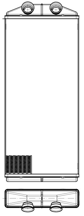 Радиатор отопителя для автомобилей Citroen Berlingo (08-)/C4 Picasso (06-)/Peugeot Partner (08-)