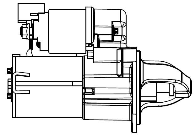 Стартер для автомобилей Hyundai Solaris (10-)/Kia Rio (11-) 1.4i/1.6i (с 2012 года) (Z=11) 0,9кВт