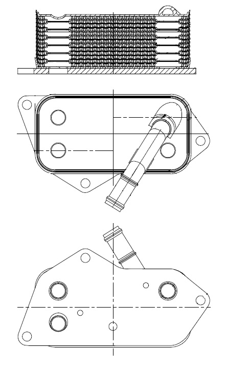 Радиатор масляный для автомобилей BMW 5 (03-)/X5 (06-)