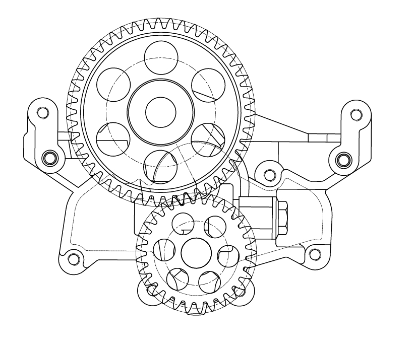 Насос масляный для автомобилей МАЗ, Урал с двиг. ЯМЗ-650.10
