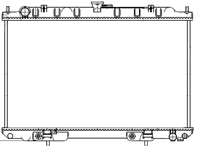 Радиатор охлаждения для автомобилей Maxima V (A33) (99-) 2.0i/3.0i