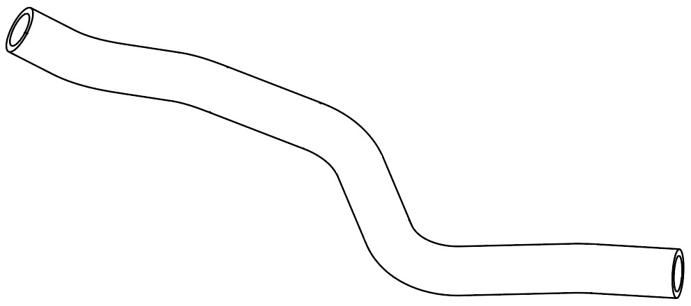 Патрубок отоп. для а/м Nissan Qashqai (06-) 1.6i МТ [HR16DE] отвод. (EPDM,1шт.)