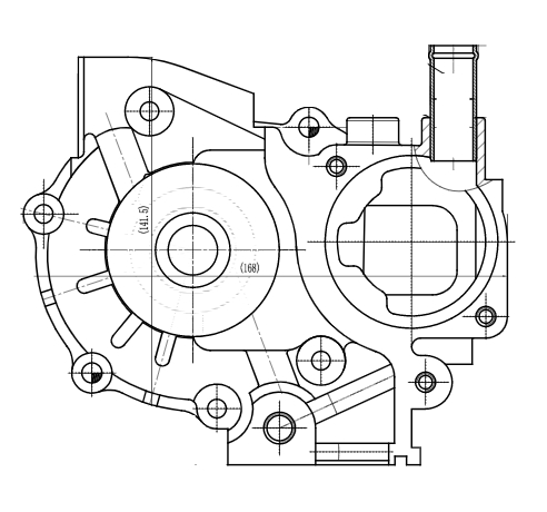 Насос водяной для автомобилей Subaru Impreza (00-)/Legacy (98-) 1.5i/2.0i/2.5i
