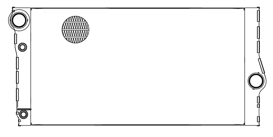 Радиатор охлаждения для автомобилей BMW 5 (F10) (10-)/7 (F01) (08-) D