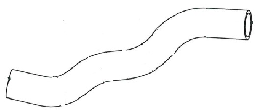 Патрубок охл. для а/м Daewoo Nexia (94-)/Espero (94-) 1.5i/1.6i [DOHC/SOHC] нижн.(EPDM,1шт.)