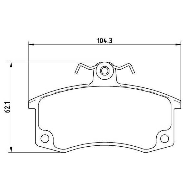 Колодки тормозные дисковые передние (керамические) для автомобилей Лада 2110 (в комплекте с 2-мя датчиками) [серия PRO]
