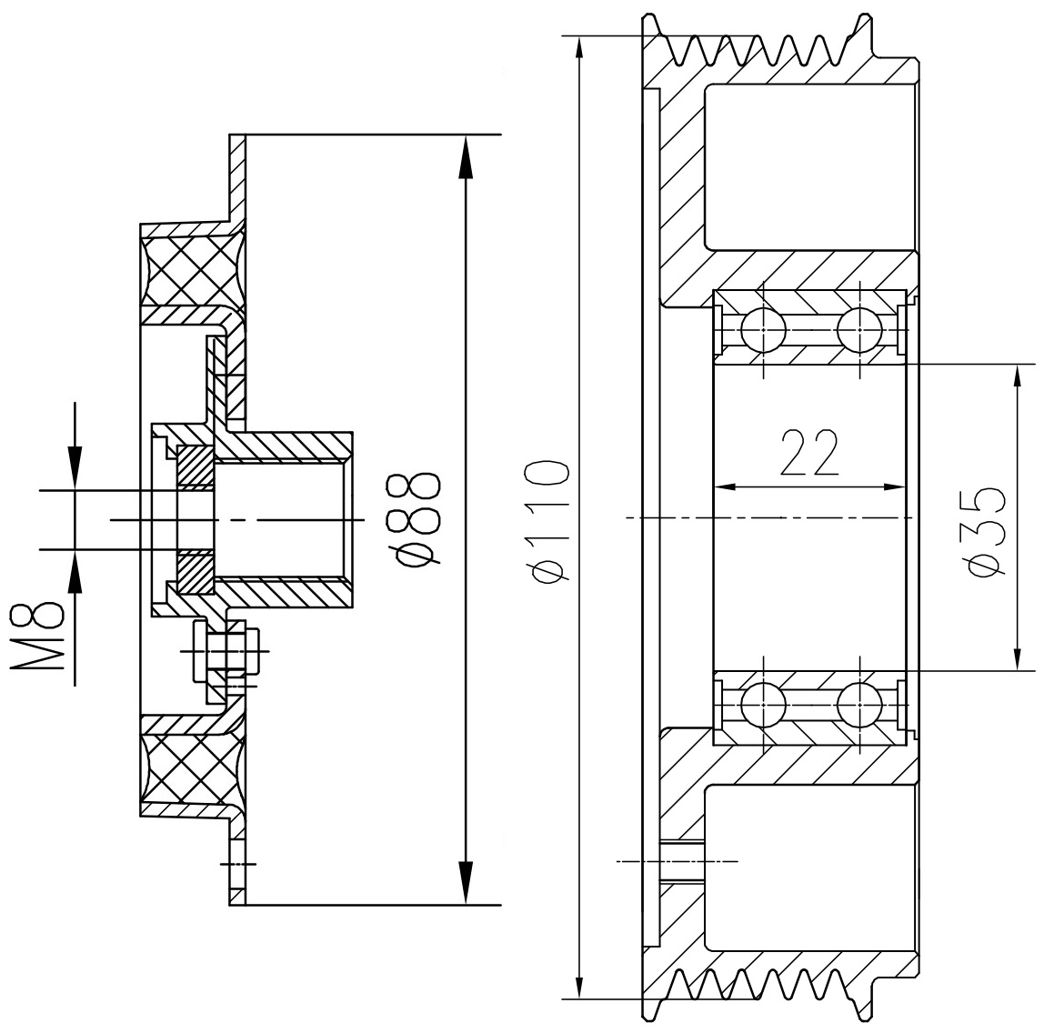 Муфта срывная для компрессора кондиционера LCAC 1855 LUZAR