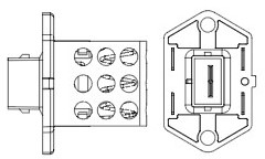 Резистор электровентилятора охлаждения для автомобилей Ford Focus I (98-)/Mondeo III (00-) 1.8i/2.0i