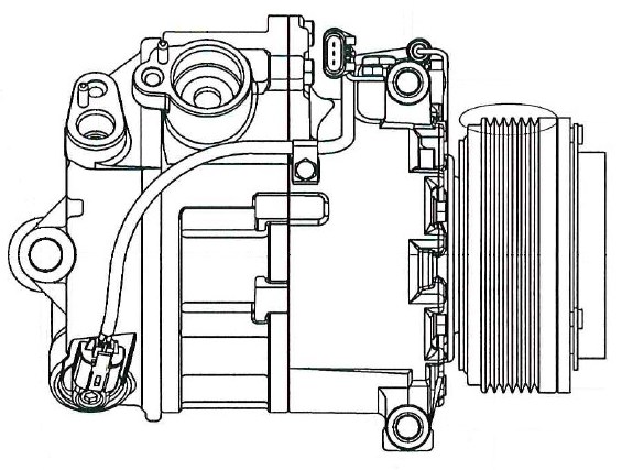 Компрессор кондиционера для автомобилей X5 (E70) (06-) 3.0i