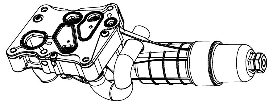 Радиатор масляный в сборе (теплообменник) для автомобилей MB C (W204) (07-)/E (W207) (09-)/ E (W212) (11-)