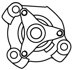 Насос водяной для автомобилей Renault Master (10-)/Opel Movano (10-) 2.3D