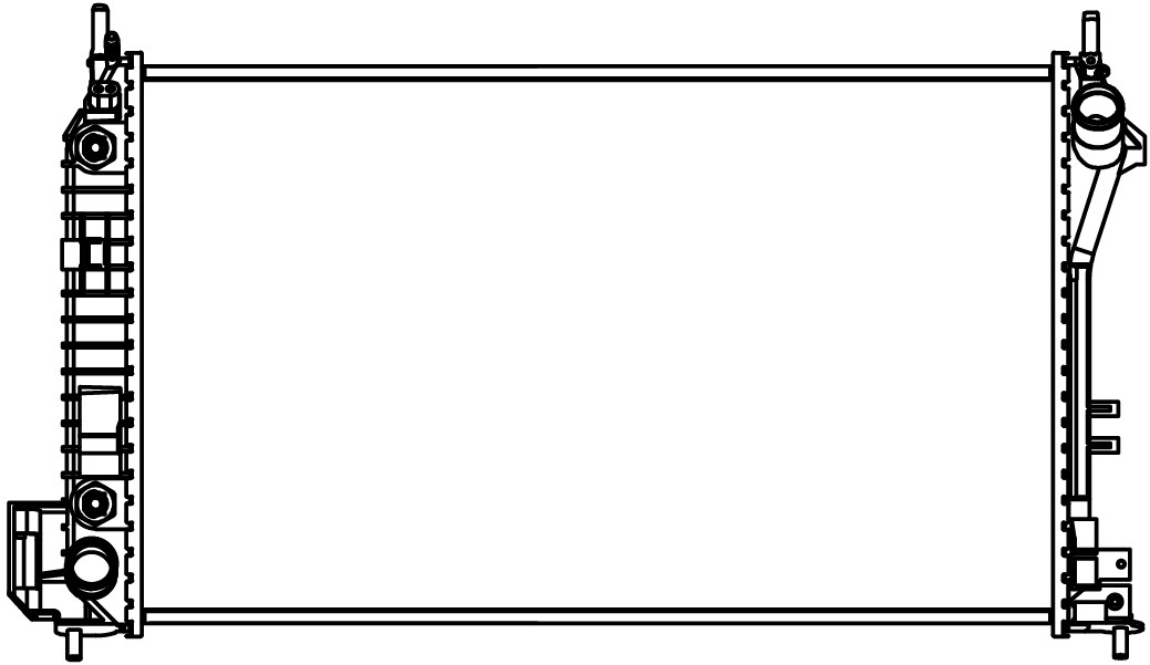 Радиатор охлаждения для автомобилей Vectra C (02-)/Saab 9-3 (02-) AT