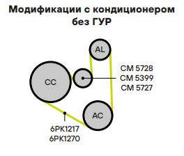 Ролик приводного ремня для автомобилей Ford Mondeo IV (07-)/Kuga (13-) 2.0d/2.2d с натяжным механизмом