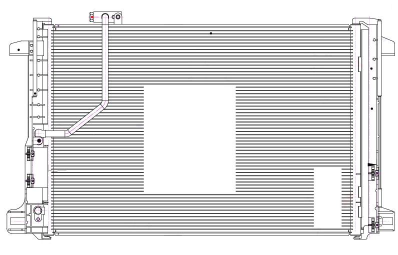 Радиатор кондиционера для автомобилей Mercedes-Benz C (W204) (07-)/E (W212) (09-)