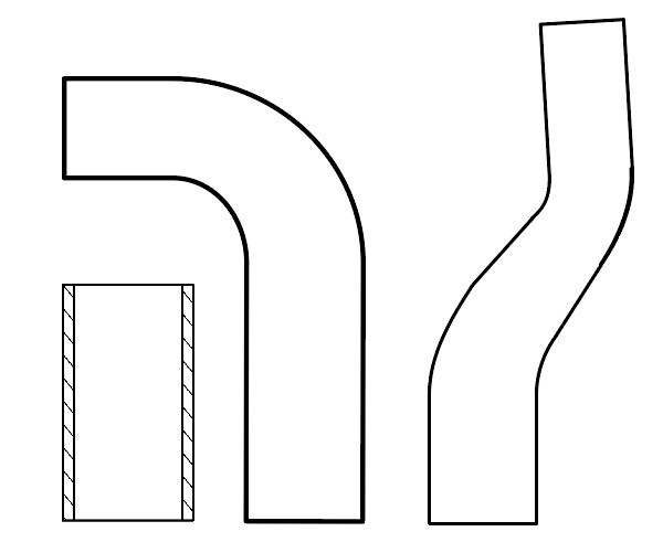 Патрубки охл. для а/м КАМАЗ 65115 Евро 3 (cиликон, кмпл., 3 шт.)