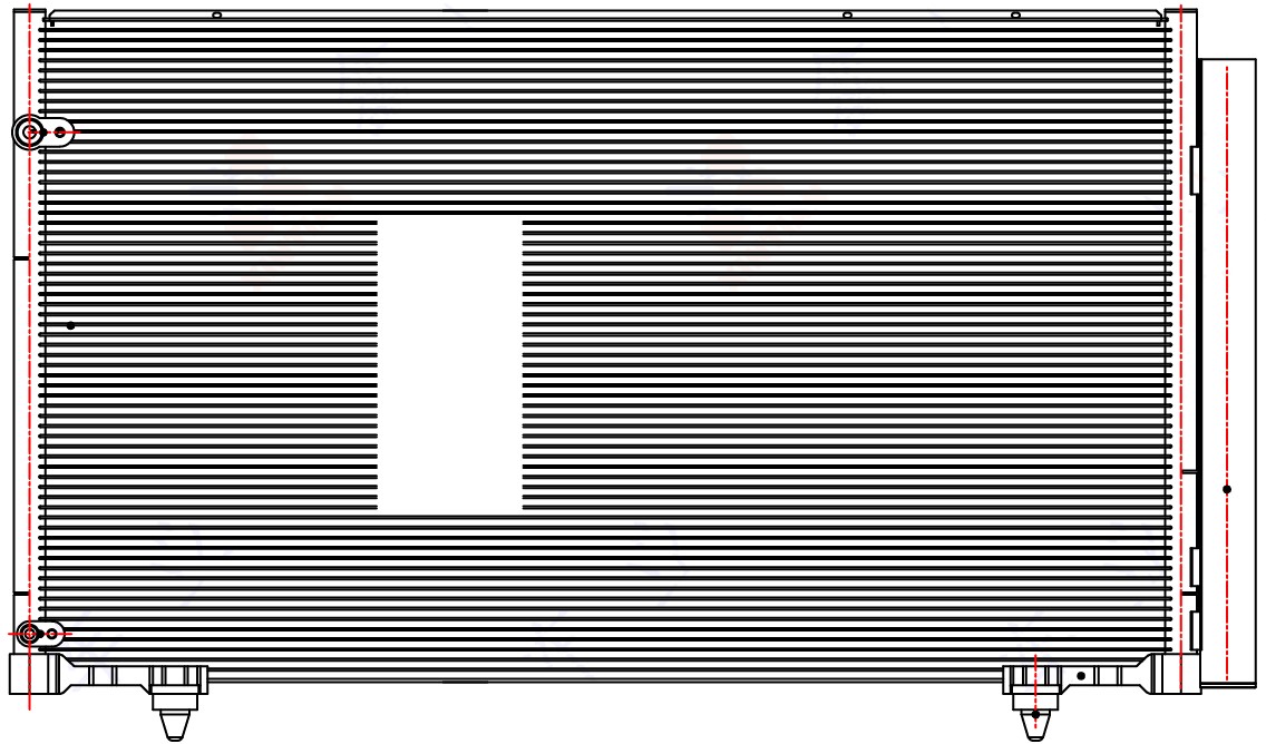 Радиатор кондиционера для автомобилей Lexus RX (08-) 2.7i/3.5i