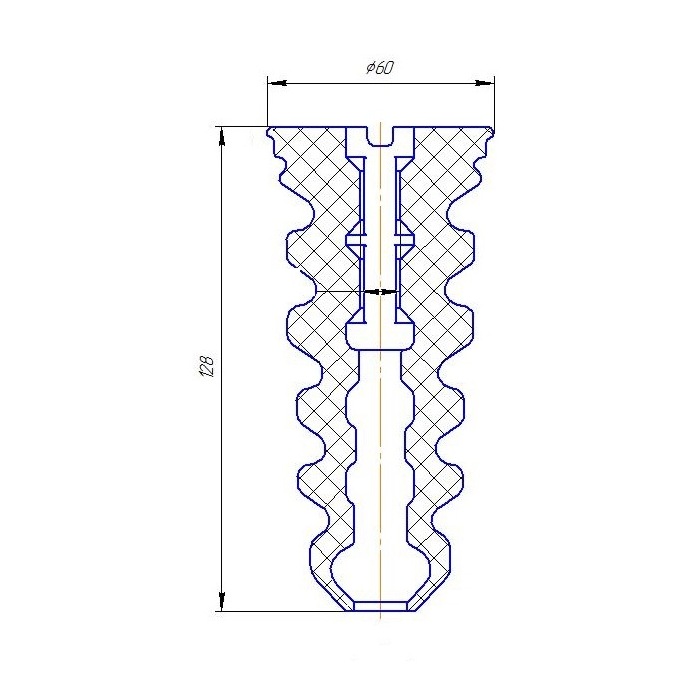 Буфер (отбойник) хода сжатия заднего амортизатора для автомобиля Лада 2190-2192 Granta/Kalina II