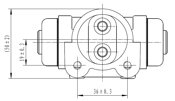 Цилиндр тормозной для автомобилей Renault Master (97-) задний правый d=23.8мм