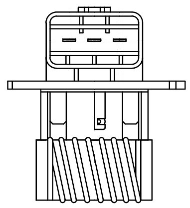 Резистор электровентилятора охлаждения для автомобилей Hyundai Elantra (HD) (06-)/ix35 (10-)/KIA CEED (07-)/CEED (12-)/Sportage III (10-)