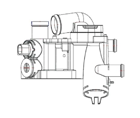 Термостат для автомобилей Skoda Fabia II (07-) 1.4i [CGGB; BXW] (83°C) (с пластиковым корпусом)