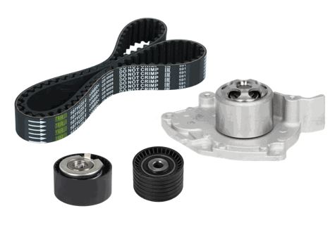 Ремкомплект ГРМ для автомобилей Renault Duster (10-) 2.0i (помпа/ремень/2ролика)