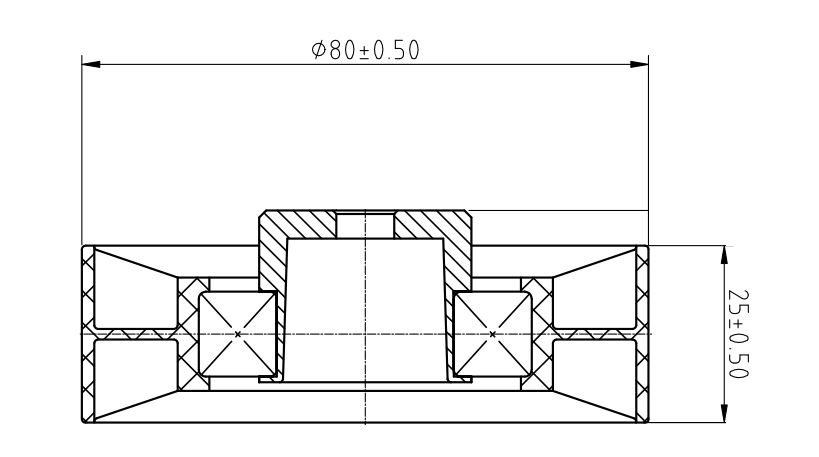 Ролик приводного ремня для автомобилей Saab 900 (93-)/9000 (84-) 2.5i/3.0i (опорный)