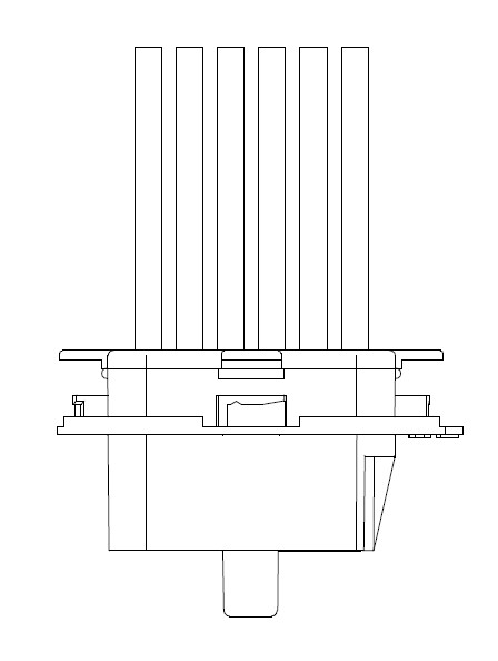Резистор электровентилятора отопителя для автомобилей Mercedes-Benz C (W204) (07-)/E (W212) (09-)/GLK (X204) (08-)/Sprinter (906) (06-)/LD Freelander 2 (06-)/Volvo XC60 (07-)/S80 II (06-)/Citroen C4 (04-)