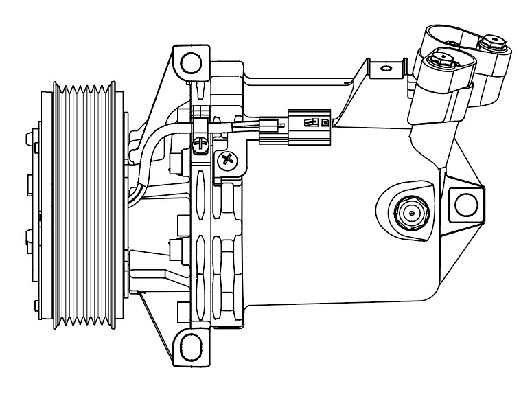 Компрессор кондиционера для автомобилей Duster (15-)/Kaptur (16-) 1.6i [H4M]