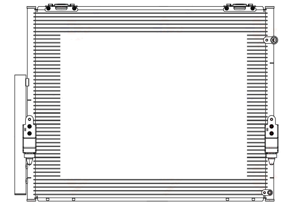 Радиатор кондиционера для автомобилей Sequoia II (08-)/Tundra II (07-) 4.7i/5.7i