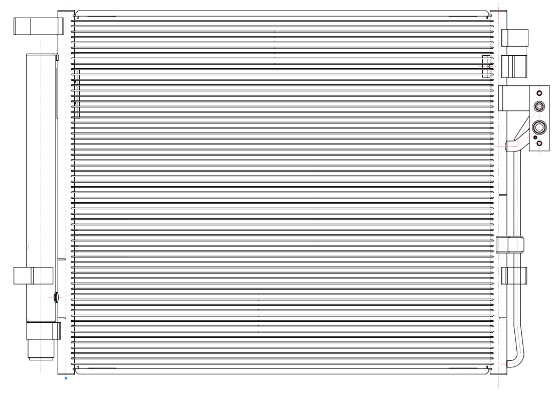 Радиатор кондиционера для автомобилей Sorento (09-) 2.0D/2.2D