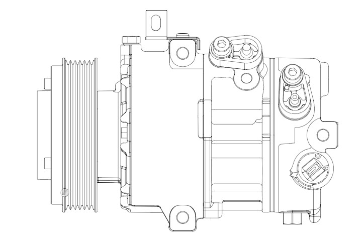 Компрессор кондиционера для автомобилей Creta (16-) 2.0i