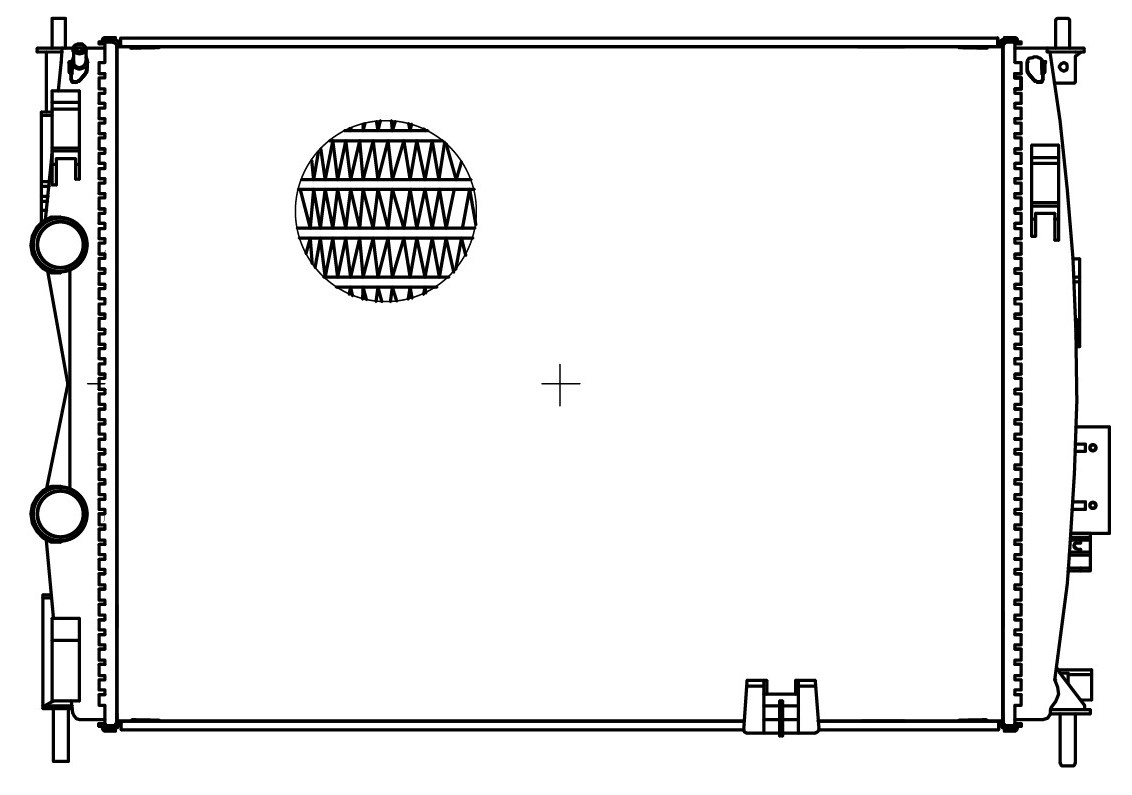 Радиатор охлаждения для автомобилей Qashqai (06-) 2.0i CVT