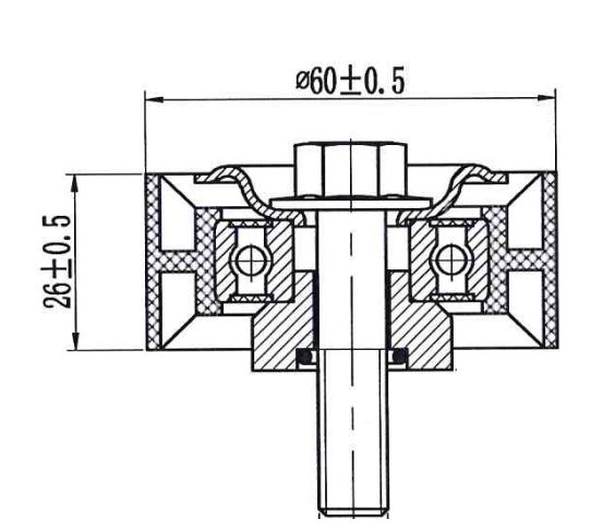 Ролик приводного ремня для автомобилей Peugeot Partner (96-) 1.8d/1.9d/2.1d [XUD] AC+ ГУР (только ролик)