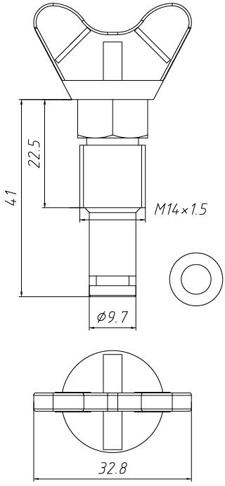 Пробка сливная радиатора охлаждения для а/м Chevrolet Lanos (97-)