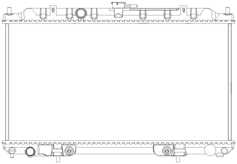 Радиатор охлаждения для автомобилей Almera (N16) (00-) 1.8i AT