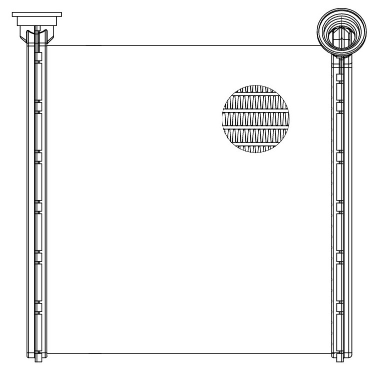 Радиатор отопителя для автомобилей Octavia A7 (13-) (тип Valeo)