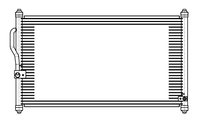 Радиатор кондиционера для автомобилей CR-V (95-) 2.0i