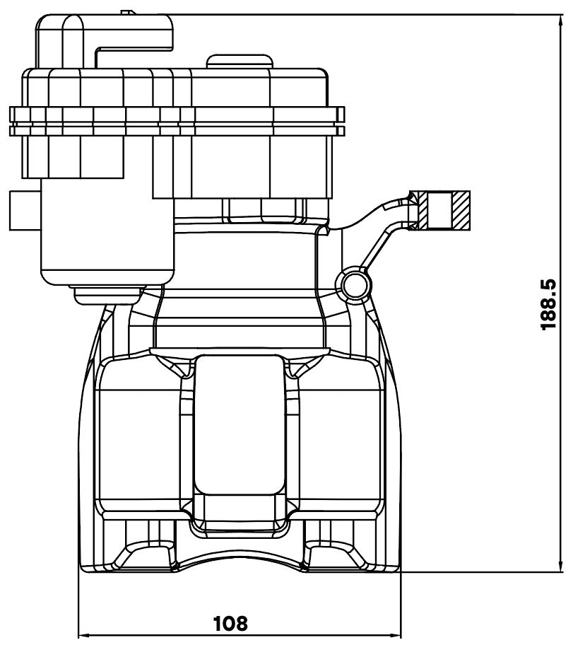 Суппорт тормозной для автомобилей Jetour X70 Plus (20-)/X90 plus (21-) задний правый d=41мм (автомобиль с электродвигателем стояночного тормоза)