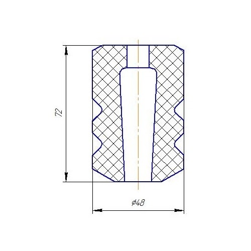 Буфер (отбойник) хода сжатия заднего амортизатора для автомобиля Лада 1117-1119 Kalina