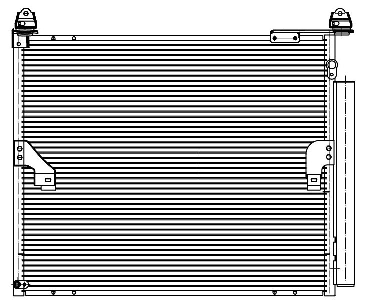 Радиатор кондиционера для автомобилей Land Cruiser Prado (09-) 2.7i/2.8D
