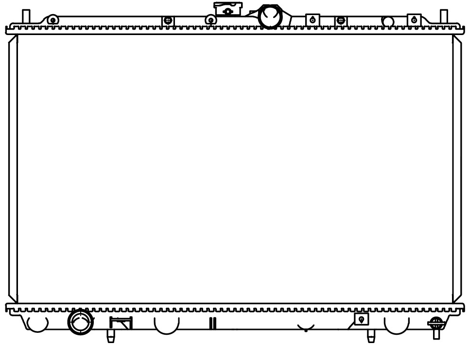 Радиатор охлаждения для автомобилей Carisma (95-)/Space Star (98-) 1.3i/1.6i/1.8i MT