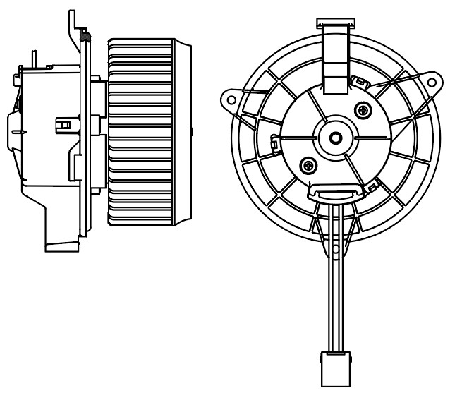 Электровентилятор отопителя для автомобилей Chevrolet Orlando (10-)