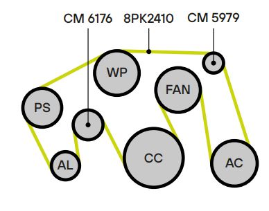 Ролик приводного ремня для автомобилей Toyota Land Cruiser 200 (07-) 4.6i [UR] (опорный)