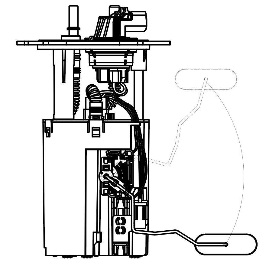 Модуль топливного насоса для автомобилей Chevrolet Aveo T250 (05-) 1.4i