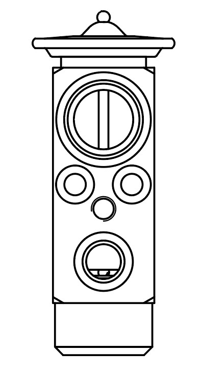 Клапан расширительный кондиционера (ТРВ) для автомобилей Astra H (04-) 1.6i/1.8i