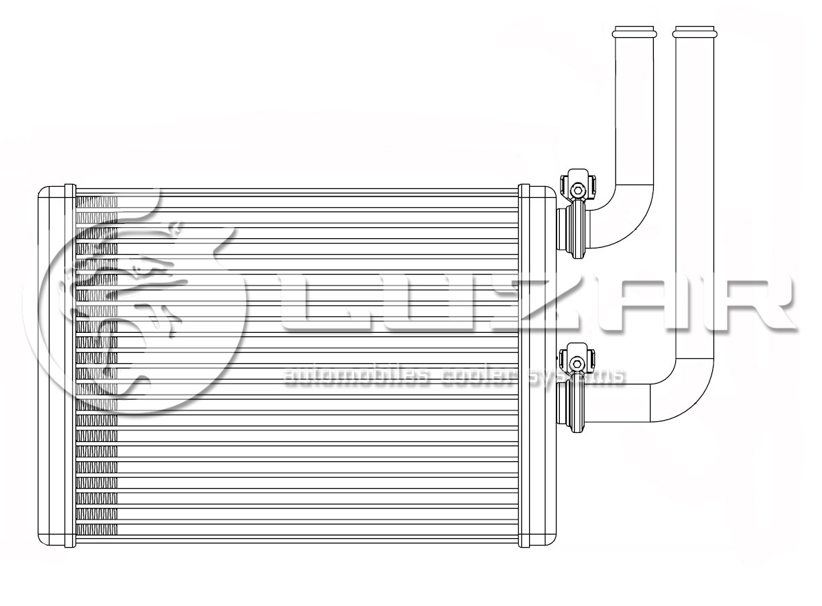 Радиатор отопителя для автомобилей Lancer (00-)/Outlander (03-)