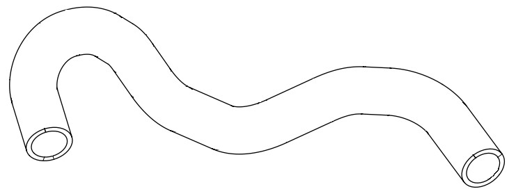 Патрубок охл. для а/м Daewoo Matiz (98-)/Chevrolet Spark (05-) 0.8i MT/AT нижн. (EPDM,1шт.)